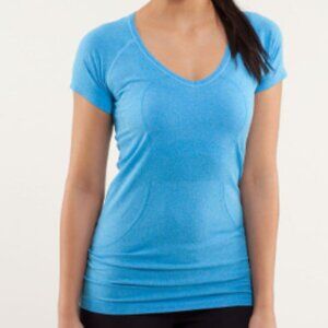 Lululemon Run: Sky Blue Swiftly Tech V Neck